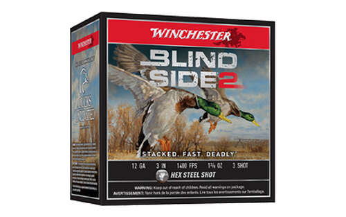 Ammunition Winchester Ammunition Blind Side 2 12Gauge WIN BLIND SIDE 2 12GA 3" #2 25/250